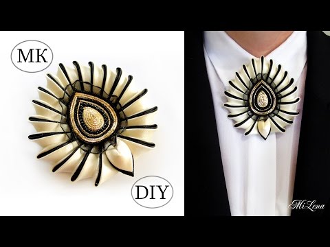 Видео: Брошь "Злато Скифов", МК / DIY Brooch "Or des Scythes" / Брошь канзаши