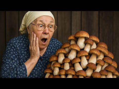 Видео: Гигантские грибы захватили лес...моя бабушка никогда не видела таких грибов.