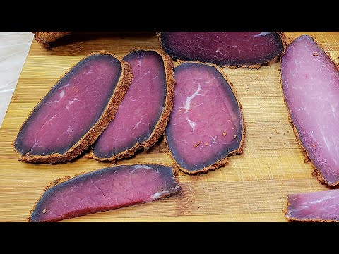 Видео: БАСТУРМА (BASTURMA) ПО-АРМЯНСКИ Очень простой и вкусный рецепт! Вяленое мясо.
