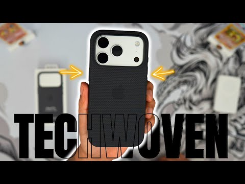 Видео: Чехол TechWoven для iPhone 17 Pro с MagSafe, черный