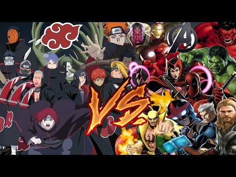 Видео: 【RANDOM BATTLE】 Мстители vs Акацуки / Avangers vs Akatsuki