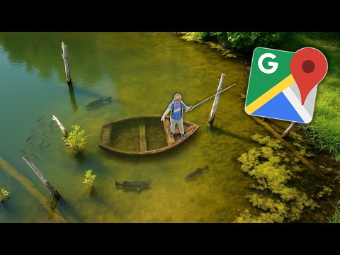 Видео: Рыбалка в нетронутых прудах с помощью GOOGLE MAPS! (Набросок)