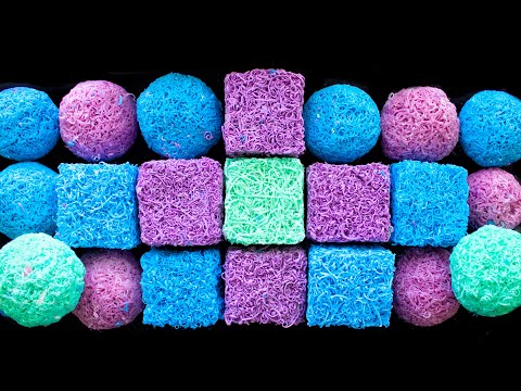 Видео: Хруст в кубе💜💙. Мыльные шары с крахмалом🎶. Расслабляющее измельчение мыла АСМР🎧