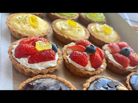 Видео: МАСТЕР КЛАСС по ТАРТАЛЕТКАМ! Песочные корзины с 6 видами кремов! Тарталетки с начинками!