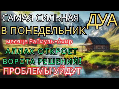 Видео: 💞Дуа B ПОНЕДЕЛЬНИК в месяце Рабиуль-Ахир ДАЕТ УВАЖЕНИЕ, БОГАТСТВО,РИЗК,ДЕНЬГИ,УСПЕХ И СЧАСТЬЕ #дуа