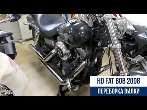 Видео: Harley Davidson Fat Bob переборка вилки