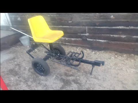 Видео: Переделываю заводской адаптер "Целина" для мотоблока "Нева", колеса, сиденье, крылья.