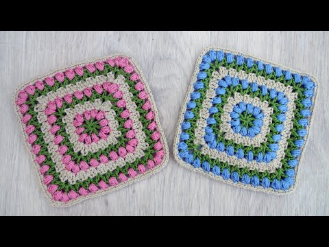 Видео: Квадратный мотив крючком