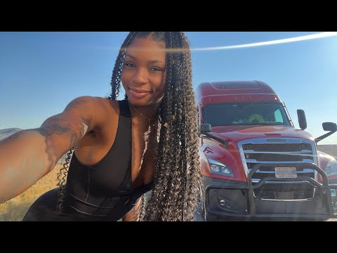 Видео: Женщина-водитель грузовика. Пять загрузок за неделю. Койот бродит по зоне отдыха!