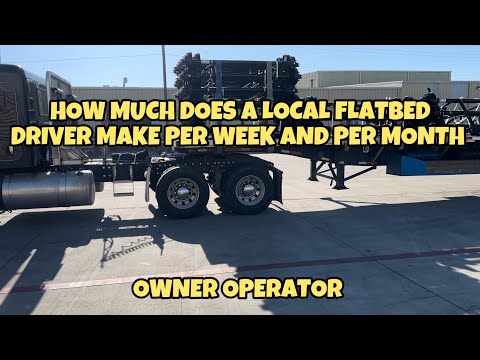 Видео: Сколько зарабатывает местный оператор бортового грузовика в неделю и в месяц? | Peterbilt 379