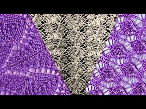 Видео: Вязание, схемы узоров спицами. Knitting, knitting patterns.