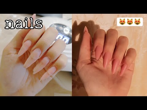 Видео: НАРАЩИВАЮ ногти первый раз САМА СЕБЕ🤩