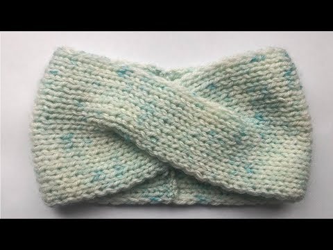 Видео: Вязание спицами. Повязка