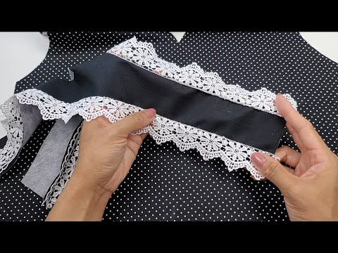 Видео: ✅️ Простые хитрости шитья с кружевом, но они могут сделать вашу рубашку другой и еще более красивой.