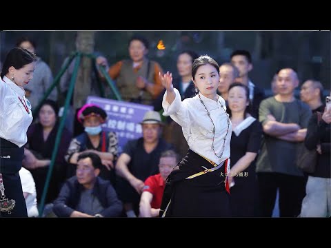 Видео: Yongji возглавлял танец, классический и традиционный тибетский танец