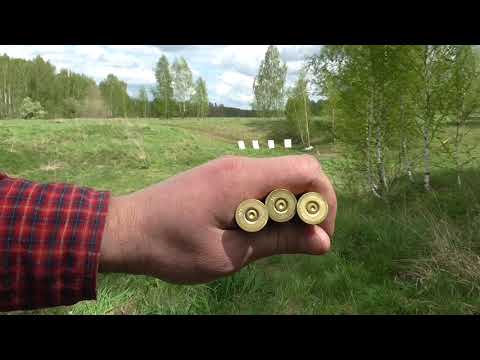 Видео: Ружьё Тоз БМ-16. Бой различными номерами дроби.