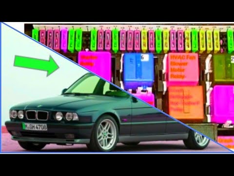 Видео: Вот блок предохранителей и реле  БМВ   Е 34.  Все модификации.