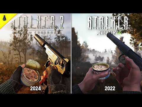 Видео: S.T.A.L.K.E.R. 2 против S.T.A.L.K.E.R. Anomaly Gamma - Сравнение деталей и физики