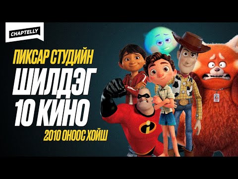 Видео: Пиксар студийн ХАМГИЙН ШИЛДЭГ 10 КИНО - 2010 оноос хойш