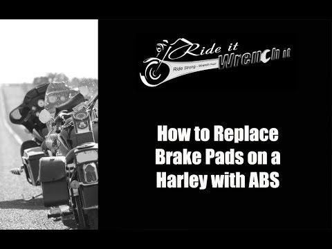 Видео: Как заменить тормозные колодки на Harley с ABS