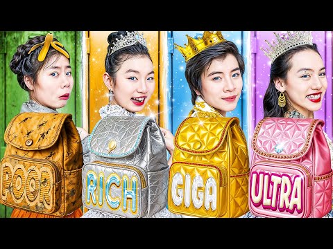 Видео: Бедная Vs Богатая Vs Гига Богатая Vs Ультра Богатая Студентка В Королевской Школе!