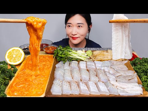 Видео: ASMR икра морского огурца и сырая камбала и плавник камбалы MUKBANG EATING SOUNDS | НАДЖИН