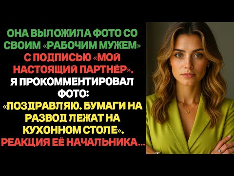 Видео: Пост жены про«настоящего партнёра»обернулся против неё:бумаги на развод и отдел кадров её уничтожили