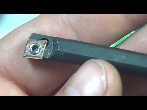 Видео: Резец токарный по металлу S08K SCLCR06 с пластинами