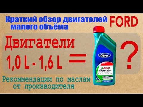 Видео: Краткий обзор двигателей Ford малого объёма - до 1,6L. Какое масло использовать для каждого из них?