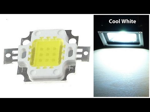 Видео: Дешёвый светодиод 10W, тест обзор + другие причендалы ( led Chip 10w)