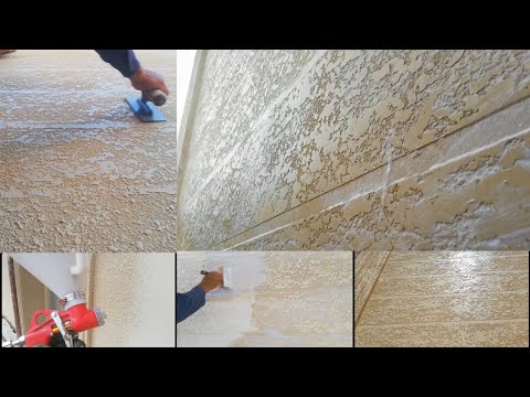 Видео: Покрываем жидкий травертин воском,amazing construction!