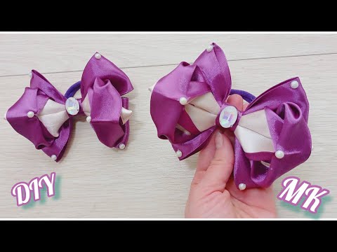 Видео: Проще простого/🎀Невероятно изящные банты из атласной ленты/Easy/ Elegant satin ribbon bows