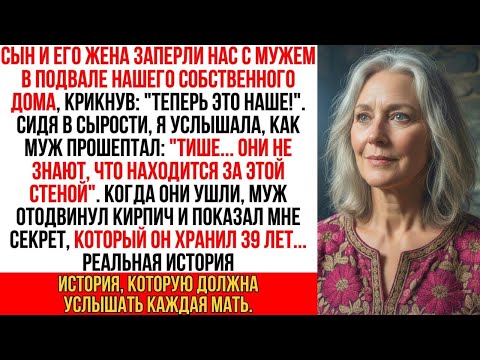 Видео: Наш родной сын запер нас в подвале, чтобы забрать дом. Но мой муж прошептал «Тише… У меня есть тайна