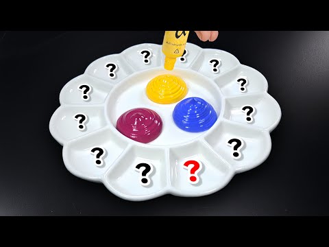 Видео: 12 Рецептов Цветов, Сделанных из МАГЕНТЫ, ЖЕЛТОГО, ЦИАНА | Удовлетворяющее Смешивание Цветов