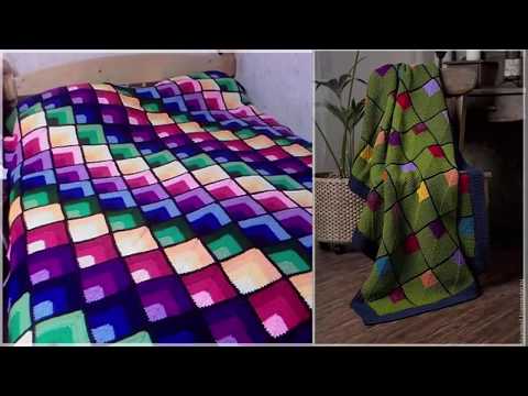 Видео: ПЛЕДЫ КРЮЧКОМ ИЗ КВАДРАТОВ ОТ УГЛА: ПРОЩЕ НЕ БЫВАЕТ!