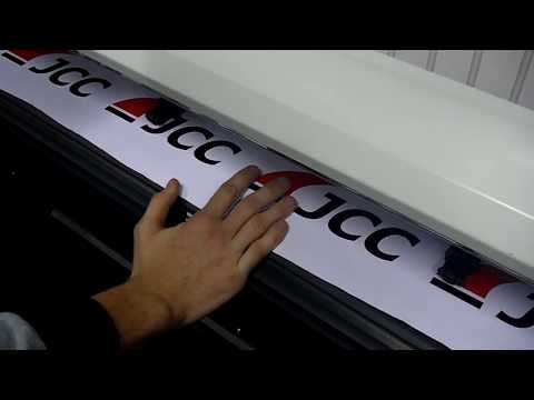 Видео: Контурная резка по меткам на плоттере JCC 1350. Подробнее на www.jcc.ua