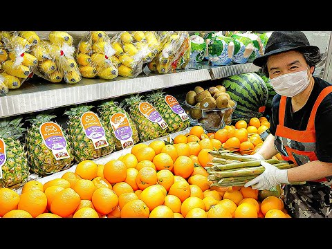 Видео: Где люди со всего мира выстраиваются в очередь! Fresh Fruit Juice Master / Корейская уличная еда