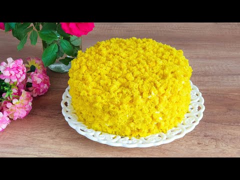 Видео: ЛЁГКИЙ И ВОЗДУШНЫЙ! Нежный Торт МИМОЗА.