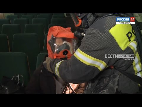 Видео: В Чувашском аграрном университете прошли пожарно-тактические учения