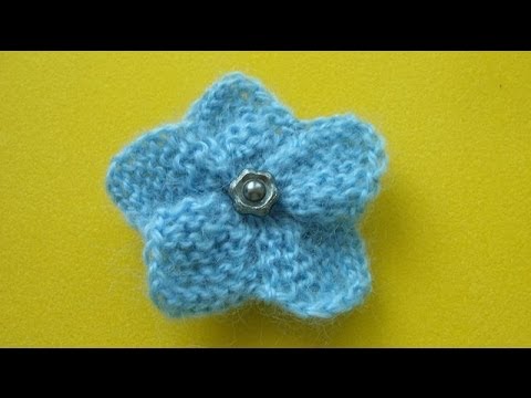 Видео: Как связать цветок спицами