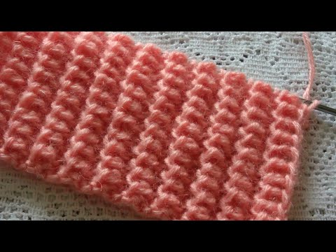 Видео: Красивый и эффектный плотный узор спицами.