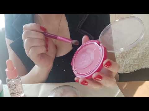 Видео: АСМР 🍒 Сделаю массаж лица и макияж 🍓 I will do a facial massage and makeup 💄ASMR