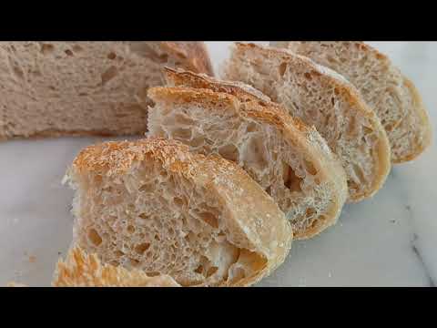 Видео: Пшенично-ржаной хлеб на закваске. Закваска 100% влажности. #хлеб #хлебназакваске #bread #sourdough
