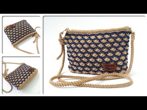 Видео: СУПЕР ПРОСТОЙ УРООК ПО ВЯЗАНИЮ КРАСИВОЙ СУМКИ КРЮЧКОМ, ПОДХОДИТ ДЛЯ НАЧИНАЮЩИХ