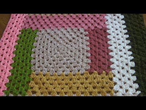 Видео: Простой симпатичный плед из остатков пряжи