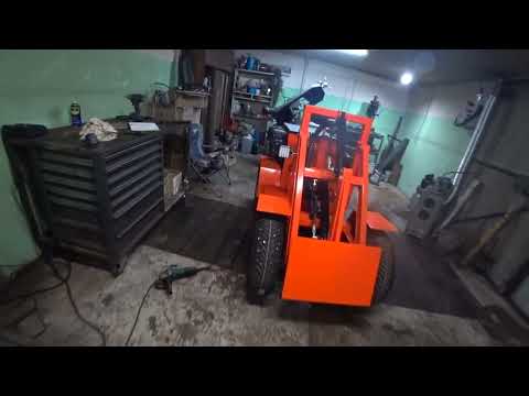 Видео: Мини погрузчик крепление моста и 2-я скорость