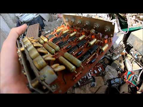 Видео: Сталк по метало приёмке (ЧАСТЬ 5)! Где всегда можно найти много радиодеталей и плат!!!