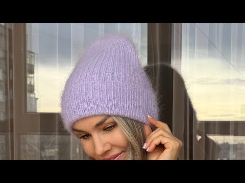 Видео: Шапка резинкой с круглой макушкой ❤️