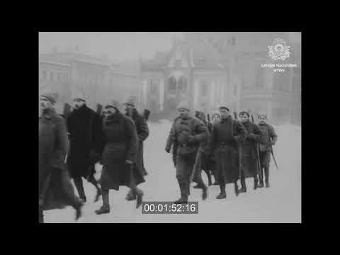 Видео: 1918-1919 гг. Красная армия под командованием Вацетиса в Риге. Виды Риги и Даугавпилса.