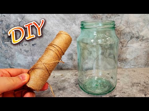 Видео: Увидел в магазине и сделал в 100 раз круче💥 The idea of a glass jar lantern with your own hands diy